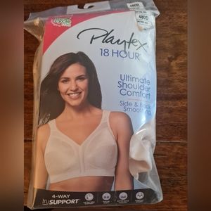 Playtex 4693 wire free 48DD tan bra